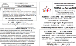 Boletim Egreja de 23 a 29/07/2017 – Paróquia do Salvador – RG